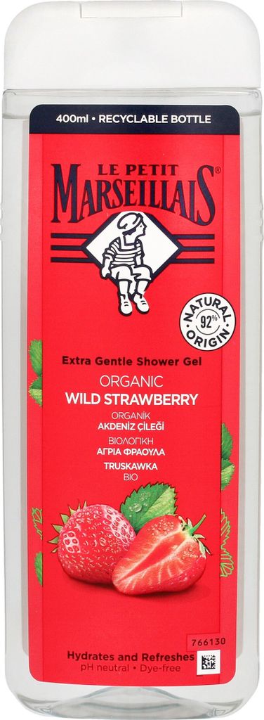 Le Petit Marseillais Bio sprchový gel s divokými jahodami Obrázek produktu 