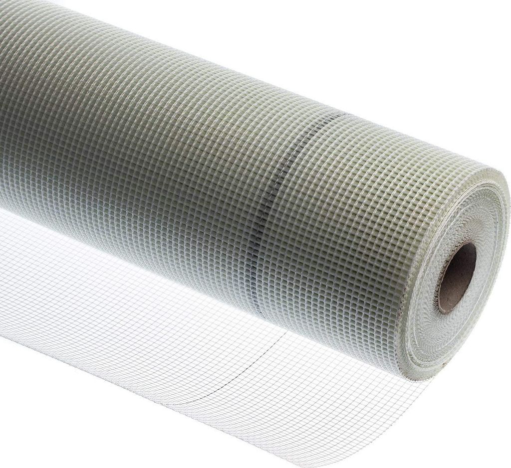 Armierungsgewebe Außen & Innen 1m x50m (210g/m²), Weiß, für Fassadendämmung & Putz – Profi Putzgewebe