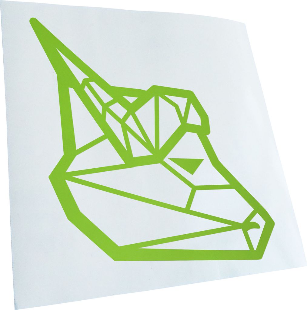 Kiwistar - Autoaufkleber - Wasserbüffel Polygon - Lindgrün - 50x45cm - Aufkleber für Auto, Laptop, Fahrrad, LKW, Motorrad Mehrfarbig JDM Decal R...