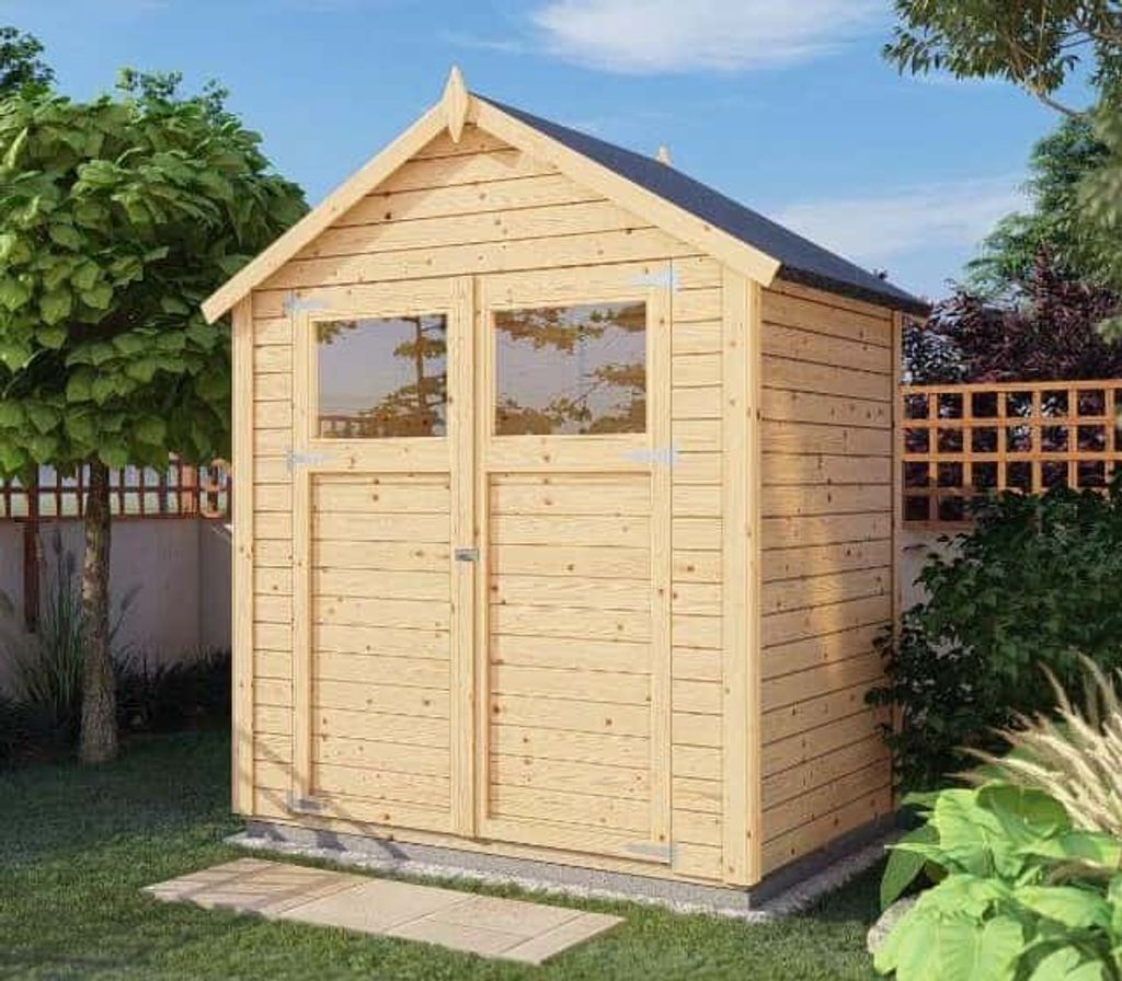 Alpholz Gerätehaus Alisha 202x191cm mit 14mm Wandstärke Produktbild 