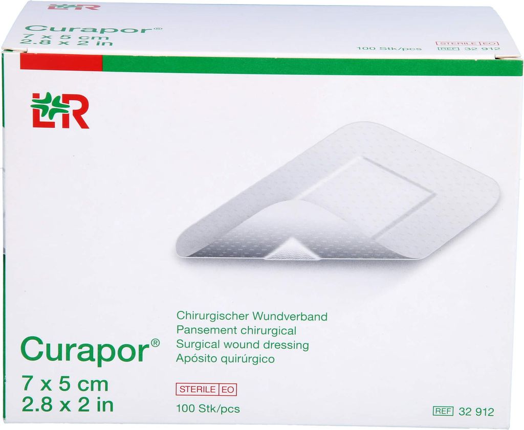 Curapor Wundverband steril 5x7cm, 100 St PFL Produktbild 