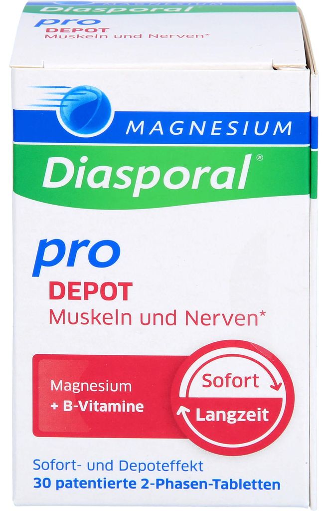 Magnesium-Diasporal Pro Depot tablety pro svaly a nervy, 30 Obrázek produktu 