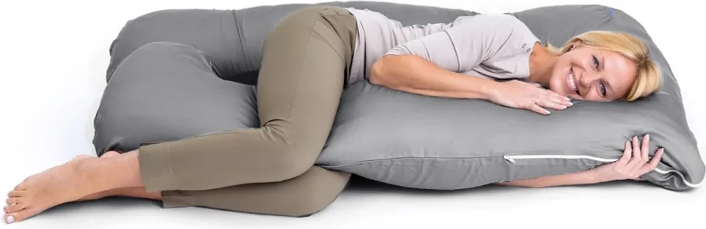Coussin de maternité 100x150cm idéal pour le sommeil latéral et le repos
