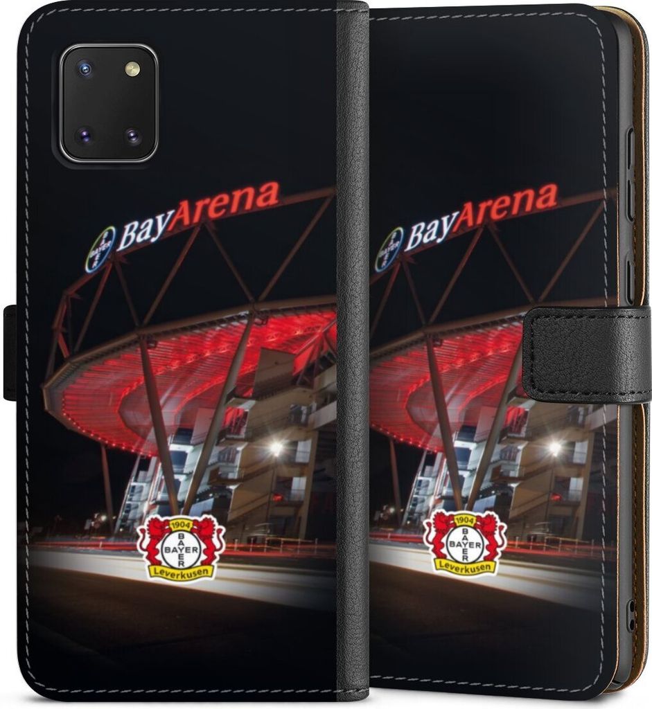 DeinDesign Klapphülle für Samsung Galaxy Note 10 lite Handytasche Lederhülle Tasche Bayer 04 Leverkusen Offizielles Lizenzprodukt Stadion