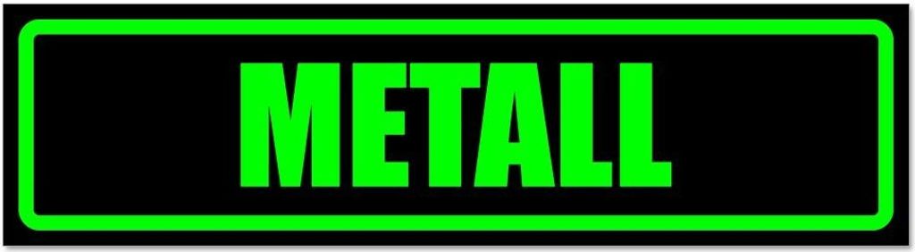Kiwistar - Autoaufkleber - Grün - Schwarz - 60 x 16 cm - Metall - Hinweis Aufkleber Sticker für Auto, Kfz, Fahrrad, PKW, LKW