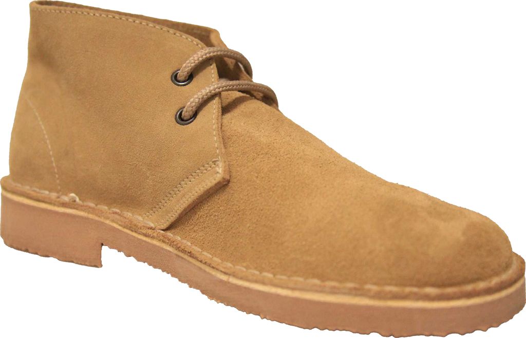 Roamers Herren Desert-Boots / Schnürschuhe / Halbschuhe, Wildleder DF111 (38 EU) (Sand)