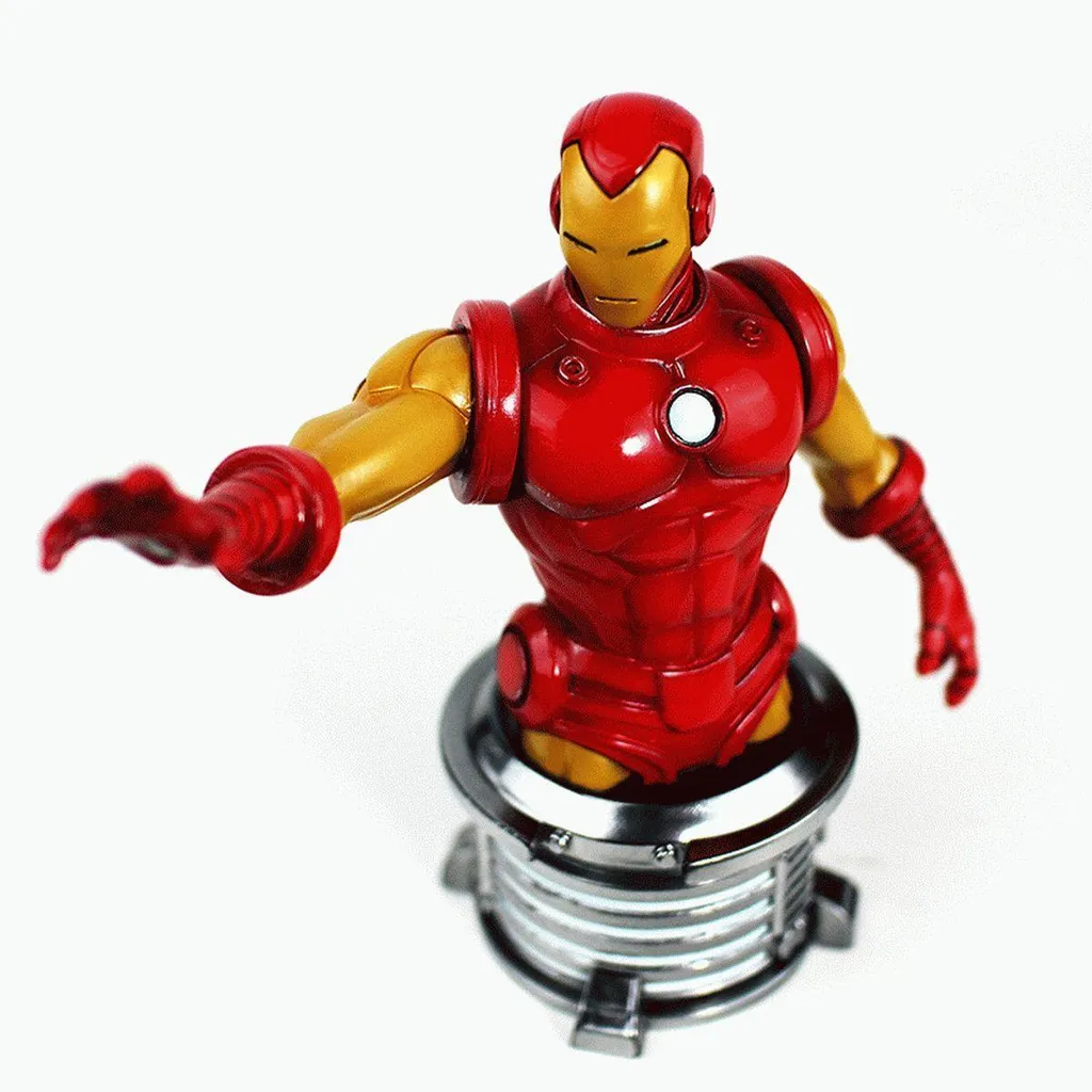Statuette Iron Man 17cm en Résine - Objet de Décoration Marvel de Luxe