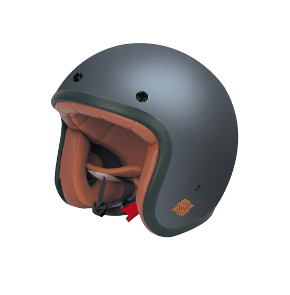 Casque moto Jet Tribute Archive ECE : Confort et Protection Gris Titane