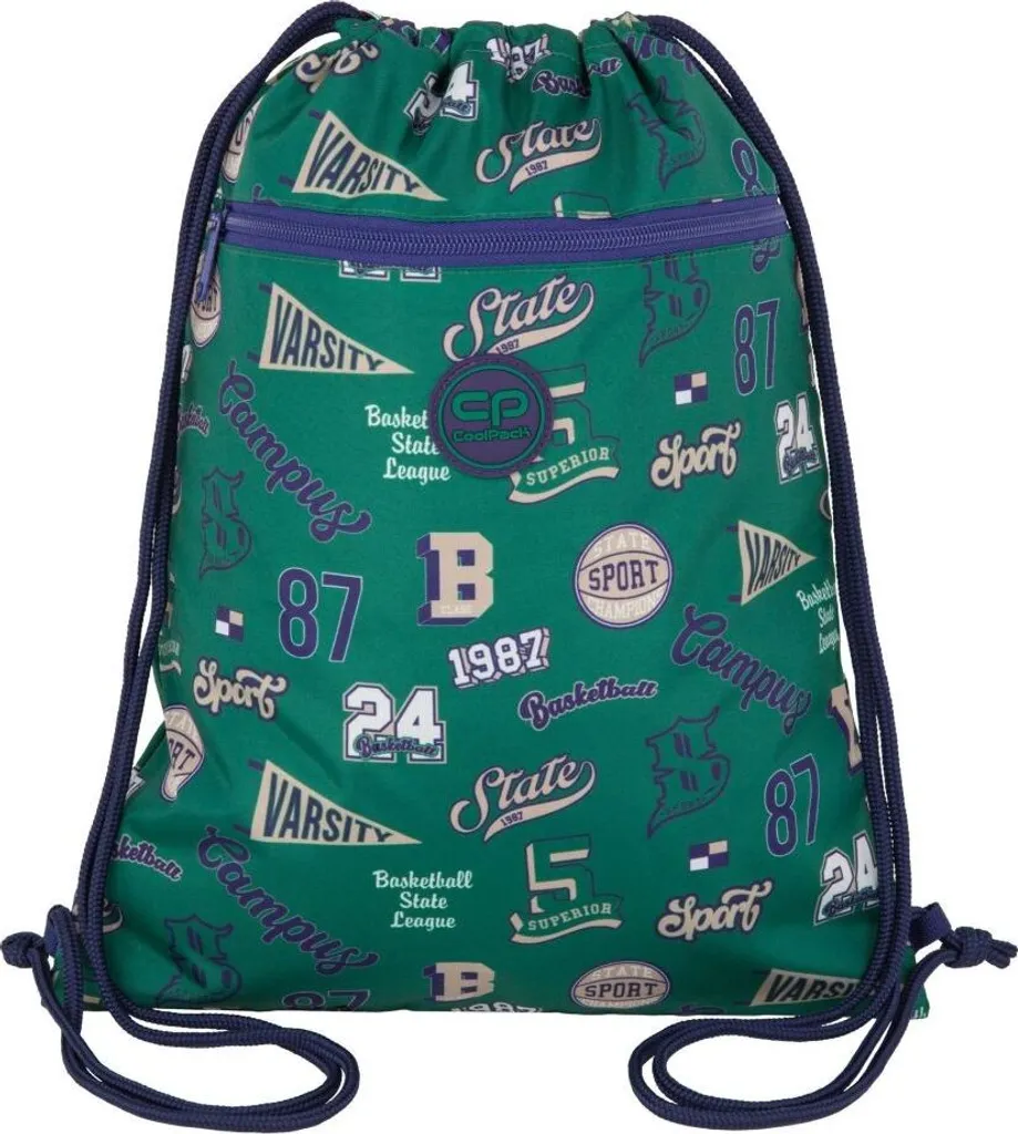 Sac de sport Coolpack Vert American Retro - Sac week-end homme et femme