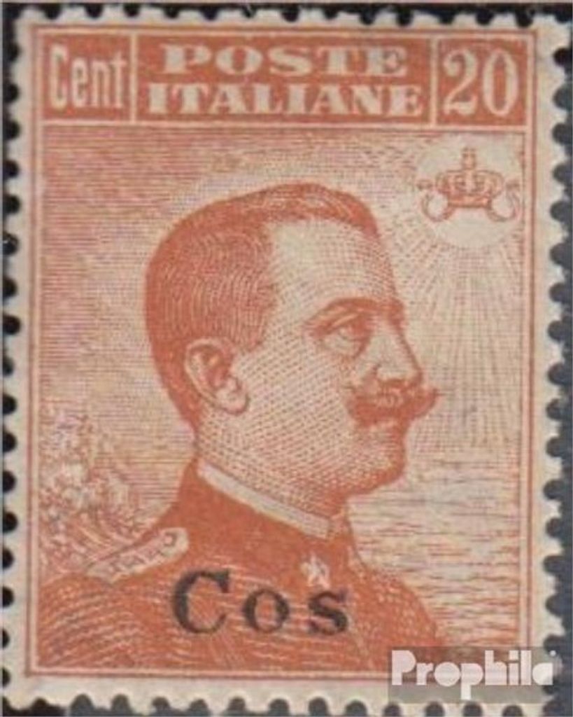 Briefmarken Ägäische Inseln 1912 Mi 13III postfrisch Produktbild 
