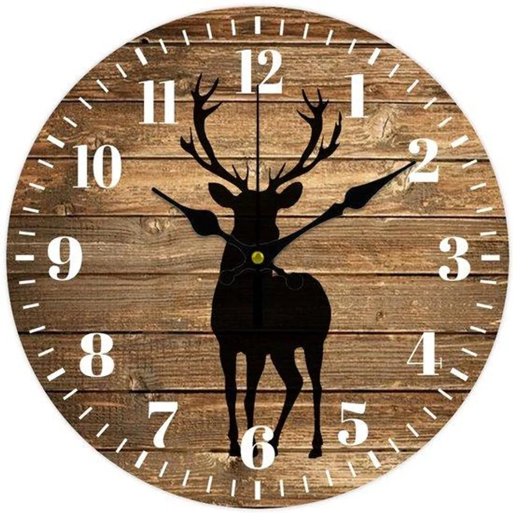 Horloge bois 30 cm marron : finissez-en avec le bruit du tic-tac mural