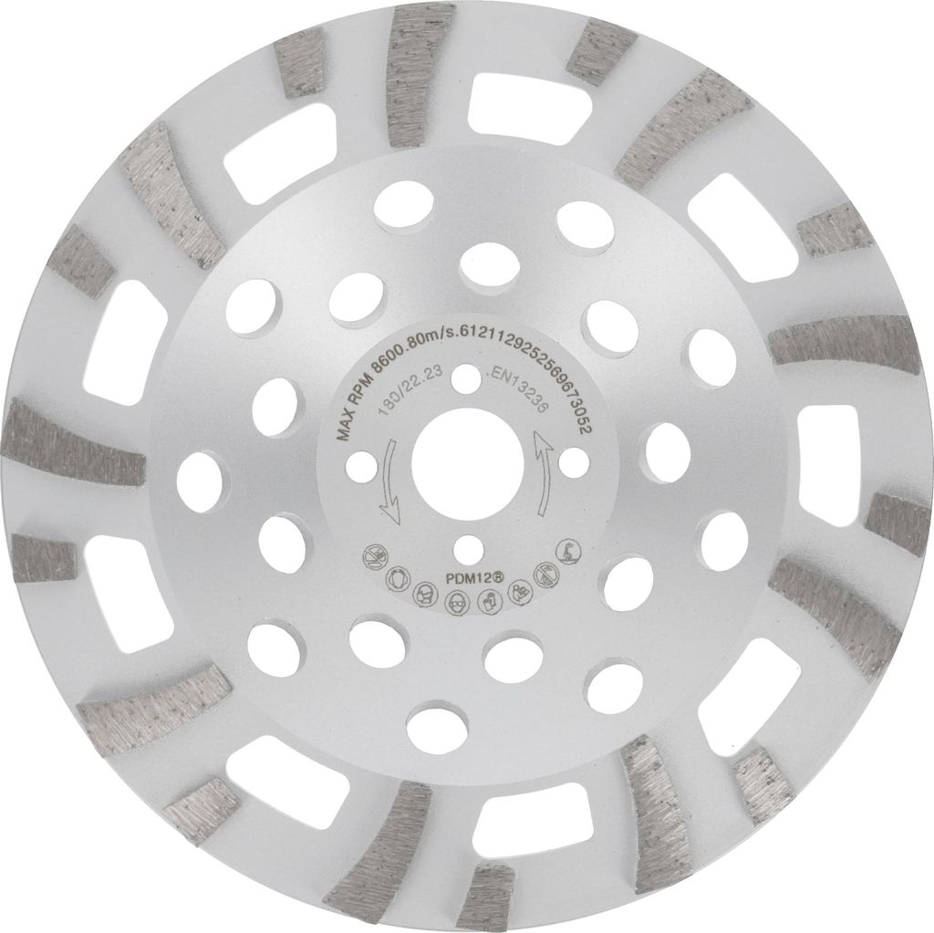 PRODIAMANT Diamantschleifteller 180mm für Beton, Granit ST61