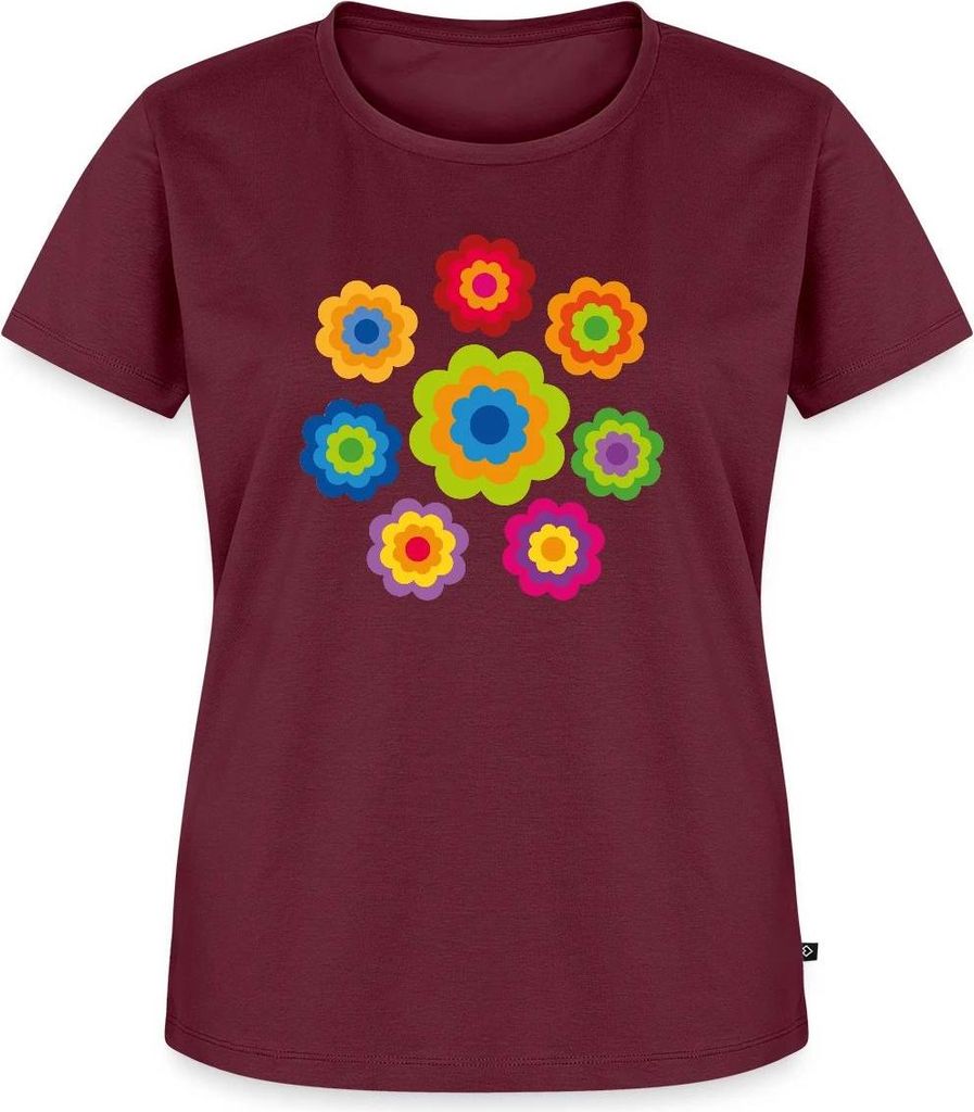 Spreadshirt 70er Jahre Hippie Flower Power Kostüm Blumen Produktbild 