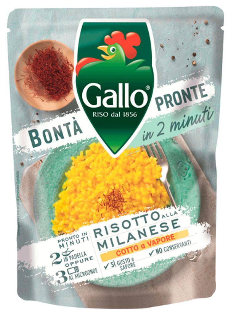 Riz risotto alla milanese au safran, 250 g, marque Gallo Image du produit 