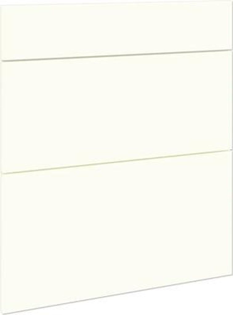 PICCANTE Smart Frontenset Unterschrank 60 cm 1 Schubkastenblende und 2 Auszugblenden SOFT WHITE AC""