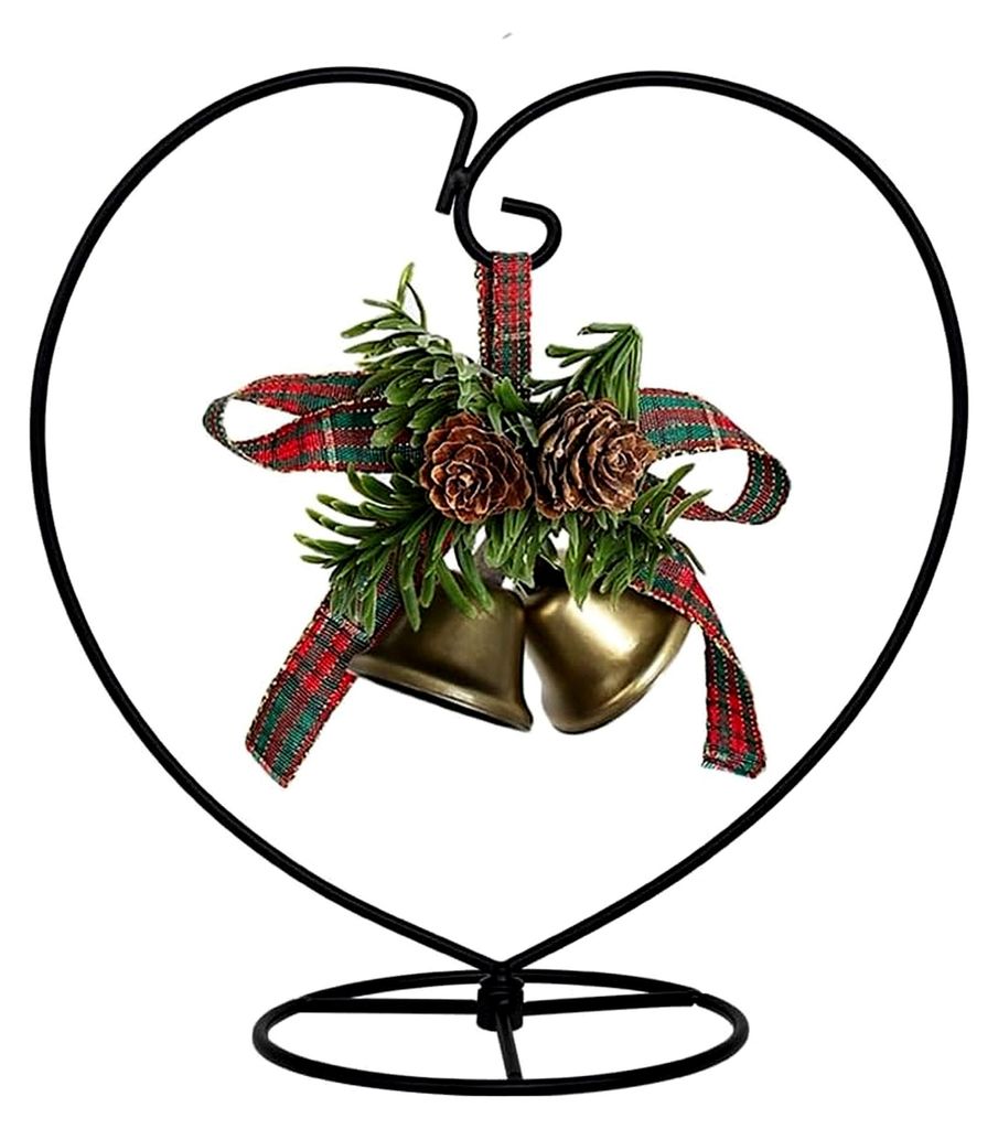 Ornament-Präsentationsständer aus Eisen, Hängeständer mit Haken, für Glaskugeln, Luftpflanzen, Terrarien, Weihnachts- und Heimdekoration, Hoch...