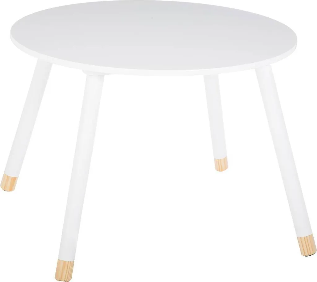 Table d'enfants Sweet white robuste et facile à nettoyer pour chambre