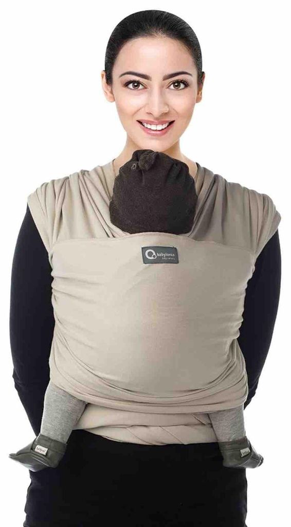 Tragetuch Tricot Slen Tiny - 540 x 67 cm - Beige | by Babylonia