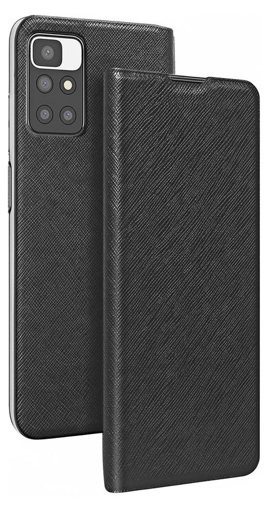 BigBen Connected, Xiaomi Redmi 10 Folio Tasche mit Kartenhalter und Video-Halterung, Schwarz