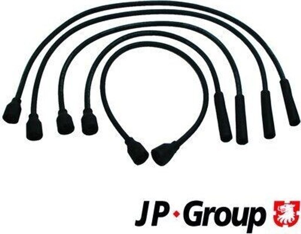 JP GROUP 1292000210 Zündkabelsatz Zündleitungssatz für OPEL Kadett E CC (T85) MANTA B (58, 59) KADETT C Coupe Ascona C Limousine (J82) ASCONA B