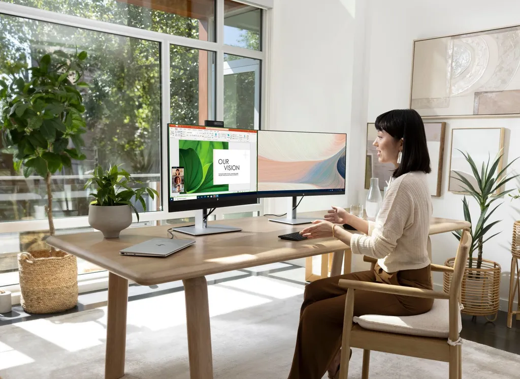 Moniteur PC LED HP E27 G4 Écran d'Ordinateur Ergonomique Ajustable - 4
