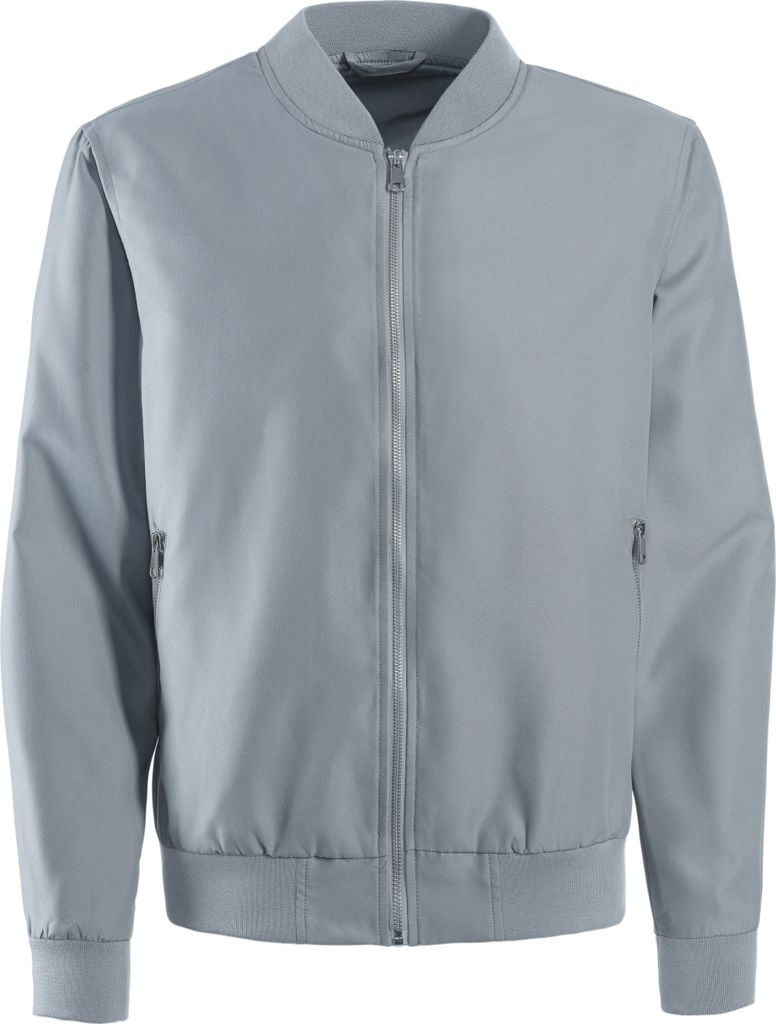 JOHN DEVIN Bomberjacke / Blouson mit Rippkragen grau Größe Produktbild 