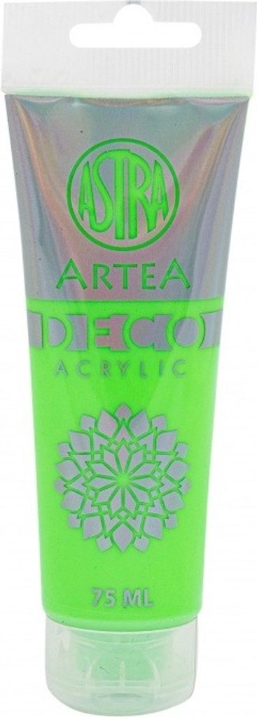 Artea Deco Professional Acrylfarbe 75ml - Neon Grün / Neon Grün, 309123019