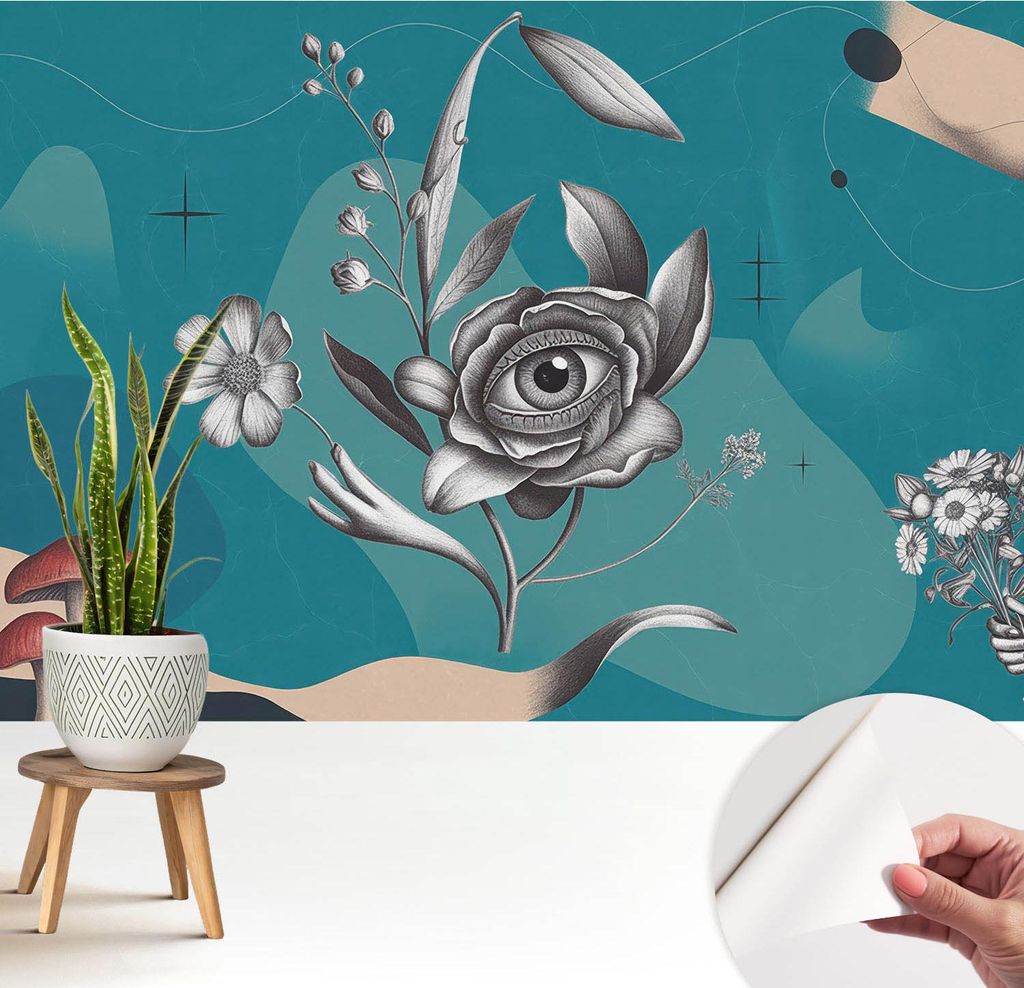 Fototapete selbstklebend - 208x146 cm - Tapete - Wandtapete - Wandbilder - Klebefolie - Dekofolie - Tapete Folie - Wand - Dekoration - Wohnzimmer -...