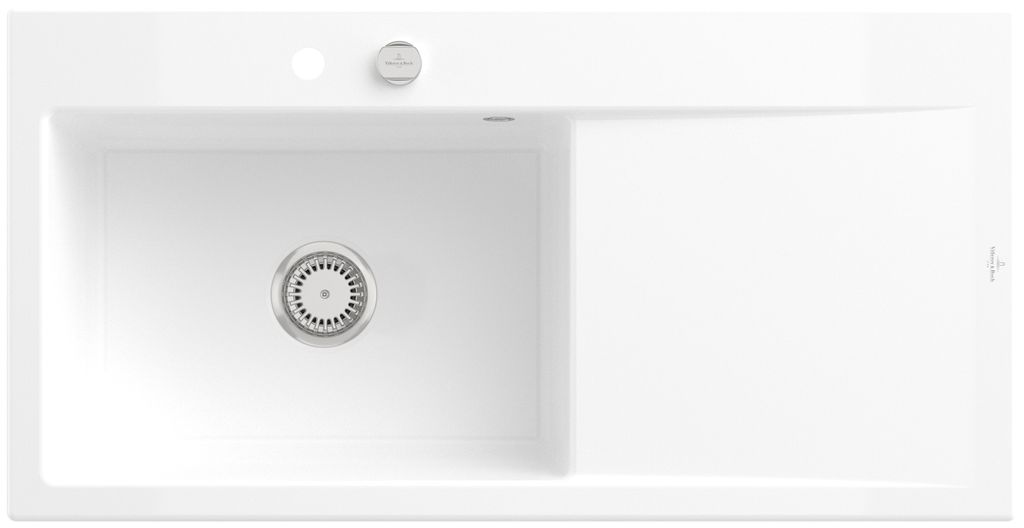 Villeroy & Boch Keramikspüle 336202KG, Subway Style 60 Einbauspüle - inkl.