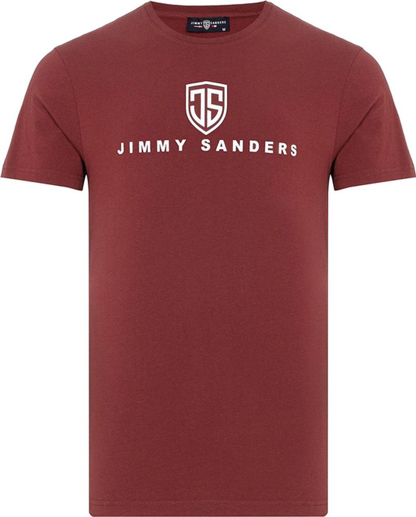 Jimmy Sanders Vadingo Bordeaux Herren T-Shirt Burgund