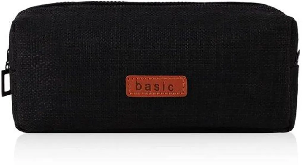 Petit cartable uni noir classique sac à dos scolaire pour enfant et CP