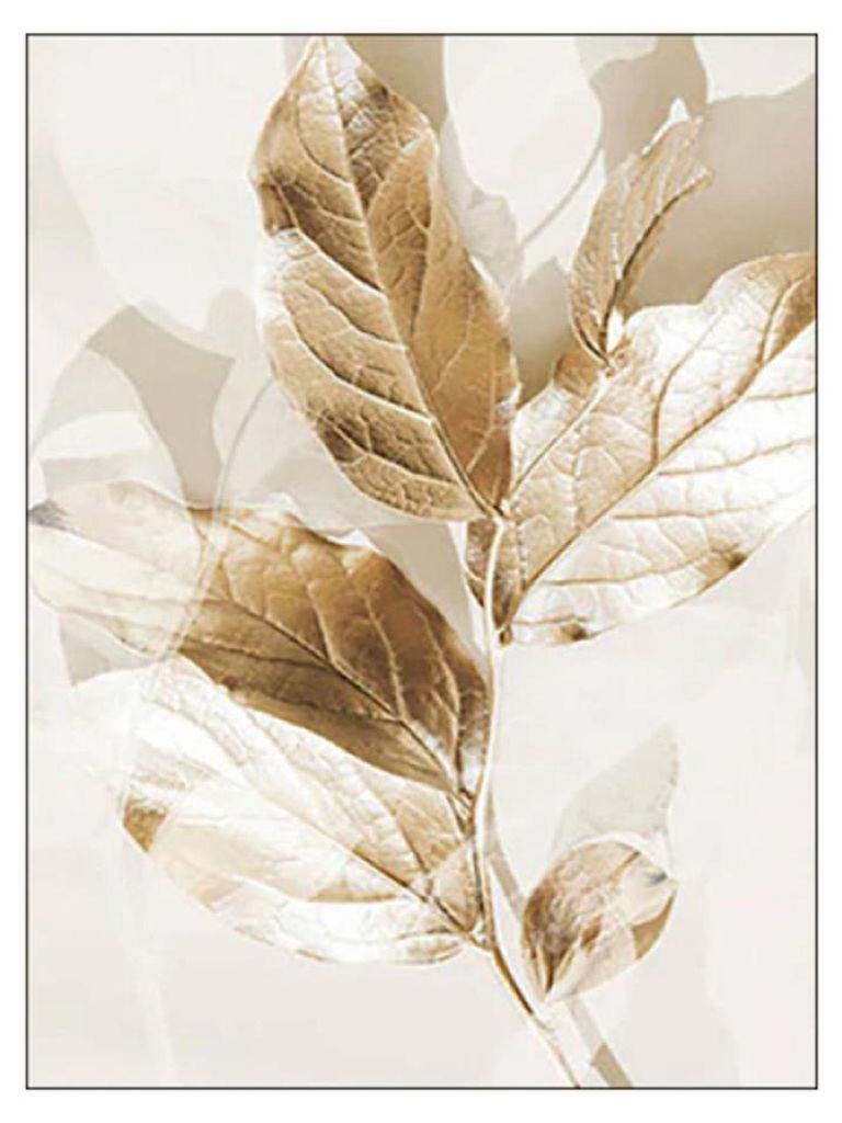 TPFLiving Kunstdruck LW-04 (OHNE RAHMEN) Poster - Leinwand - Wandbild - Hochauflösender Giclée-Druck, langlebig und hochwertig - Blumen, Blätter...