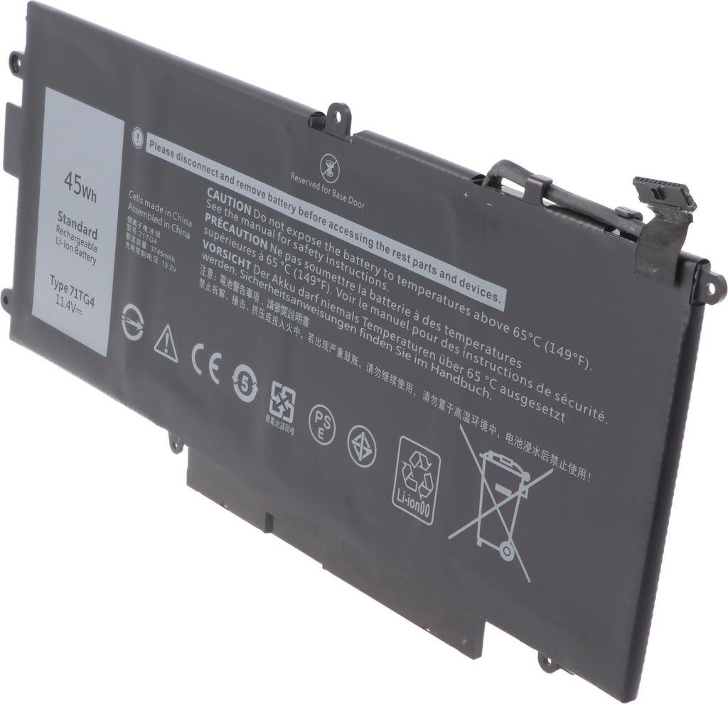 Akku passend für Dell Latitude 5289, Li-ion, 11,4V, Produktbild 