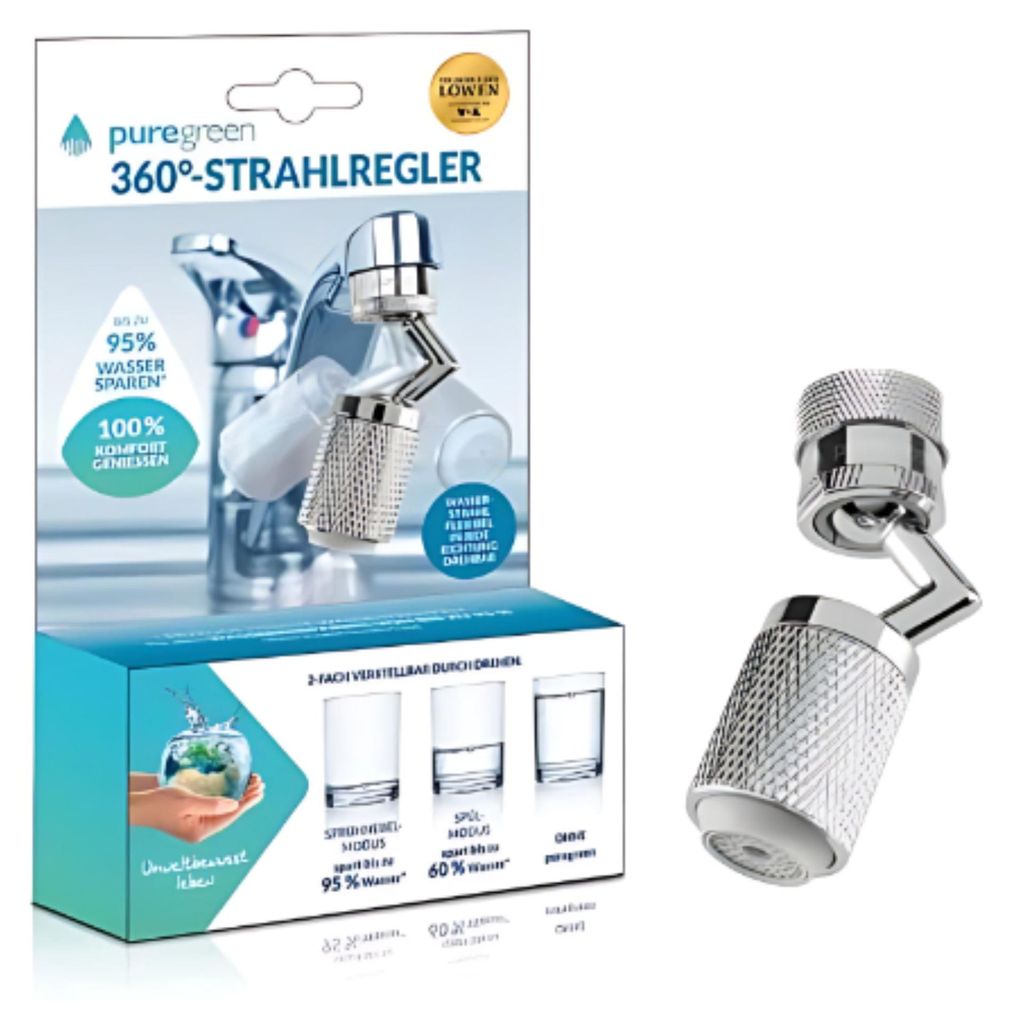 puregreen Strahlregler für Wasserarmaturen mit Gelenk
