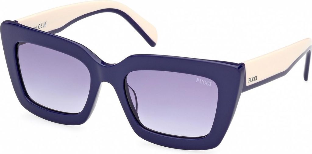 Pucci EP0202 Shiny blue 54/19/140 Damen Sonnenbrillen