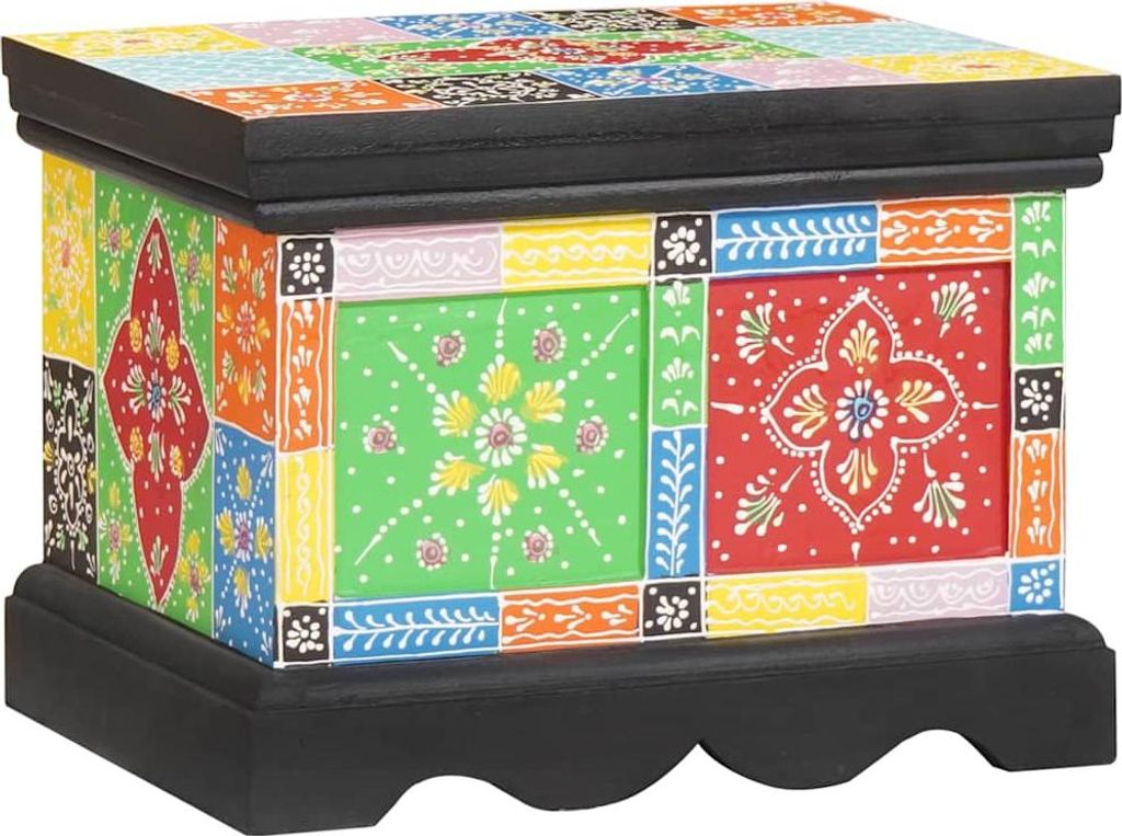 Aufbewahrungsbox Mehrfarbig 40 x 30 x 30 cm Massivholz Mango