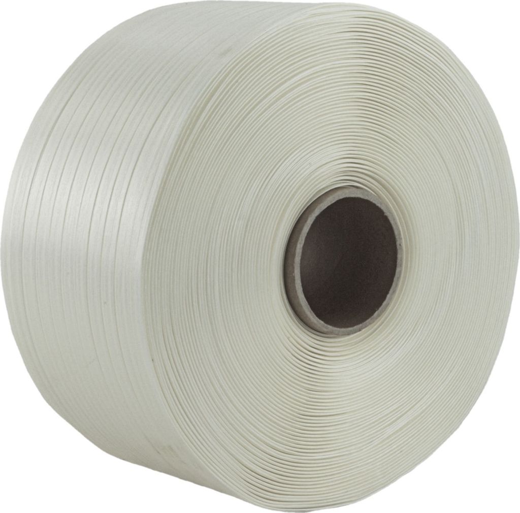 4 Rollen Umreifungsband Textil 13 mm 1100 m 375 KG Band Textilband Kern 76 mm