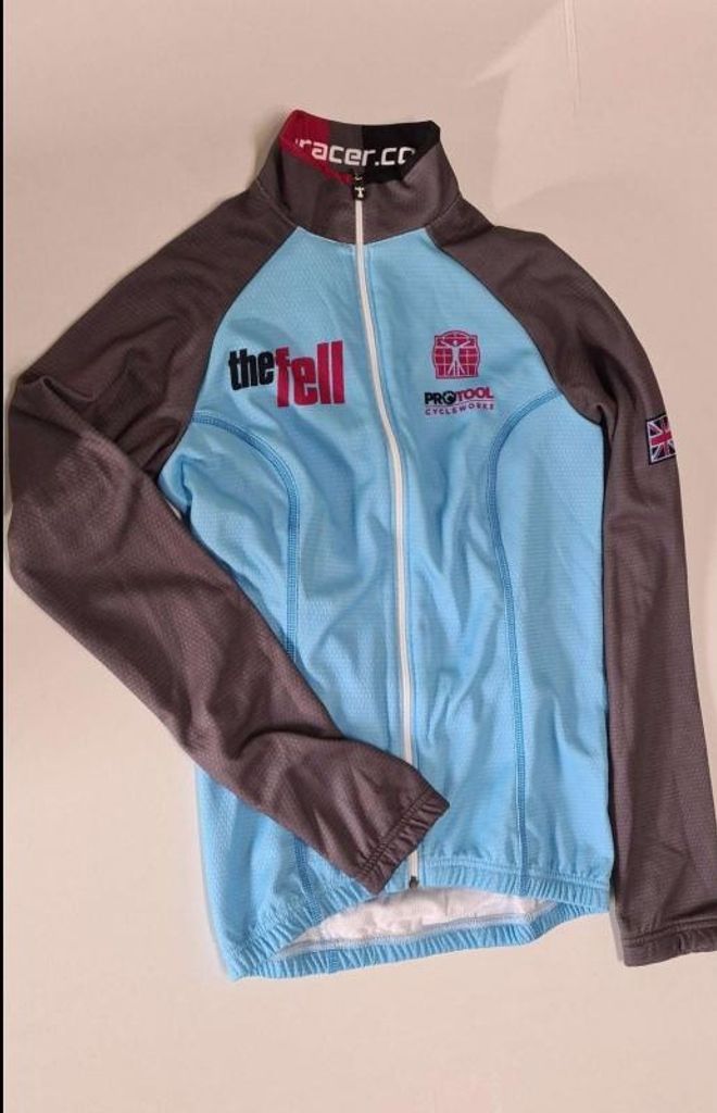 -Racer The Fell ProTool Cycleworks LS Damen Radtrikot Gr.2 / S Blau/Schwarz