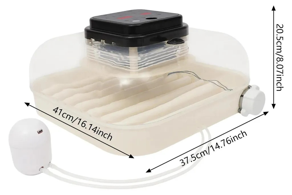 Couveuse à œufs automatique avec régulation de température précise, Blanc
