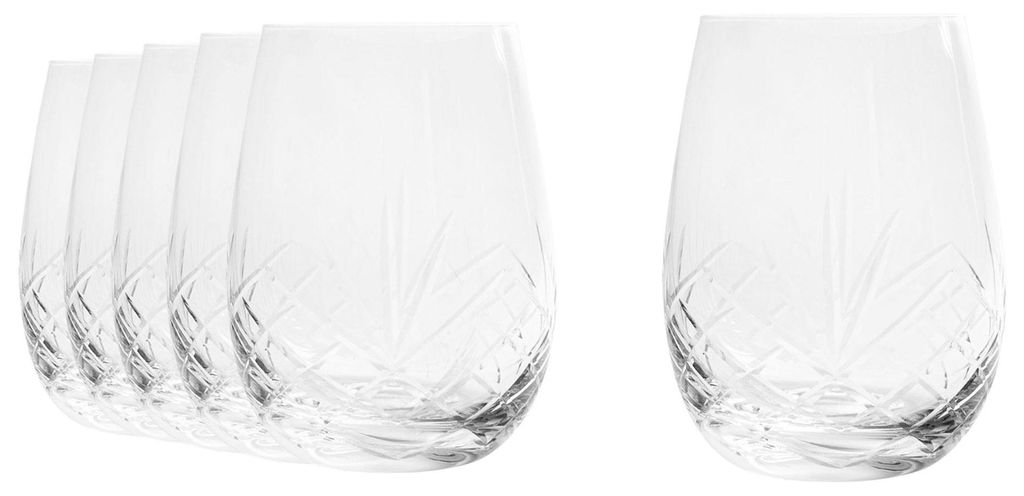 CLARENE Tumbler Gläser 450 ml Set 6 Stück – Trinkgläser Whisky VERLO
