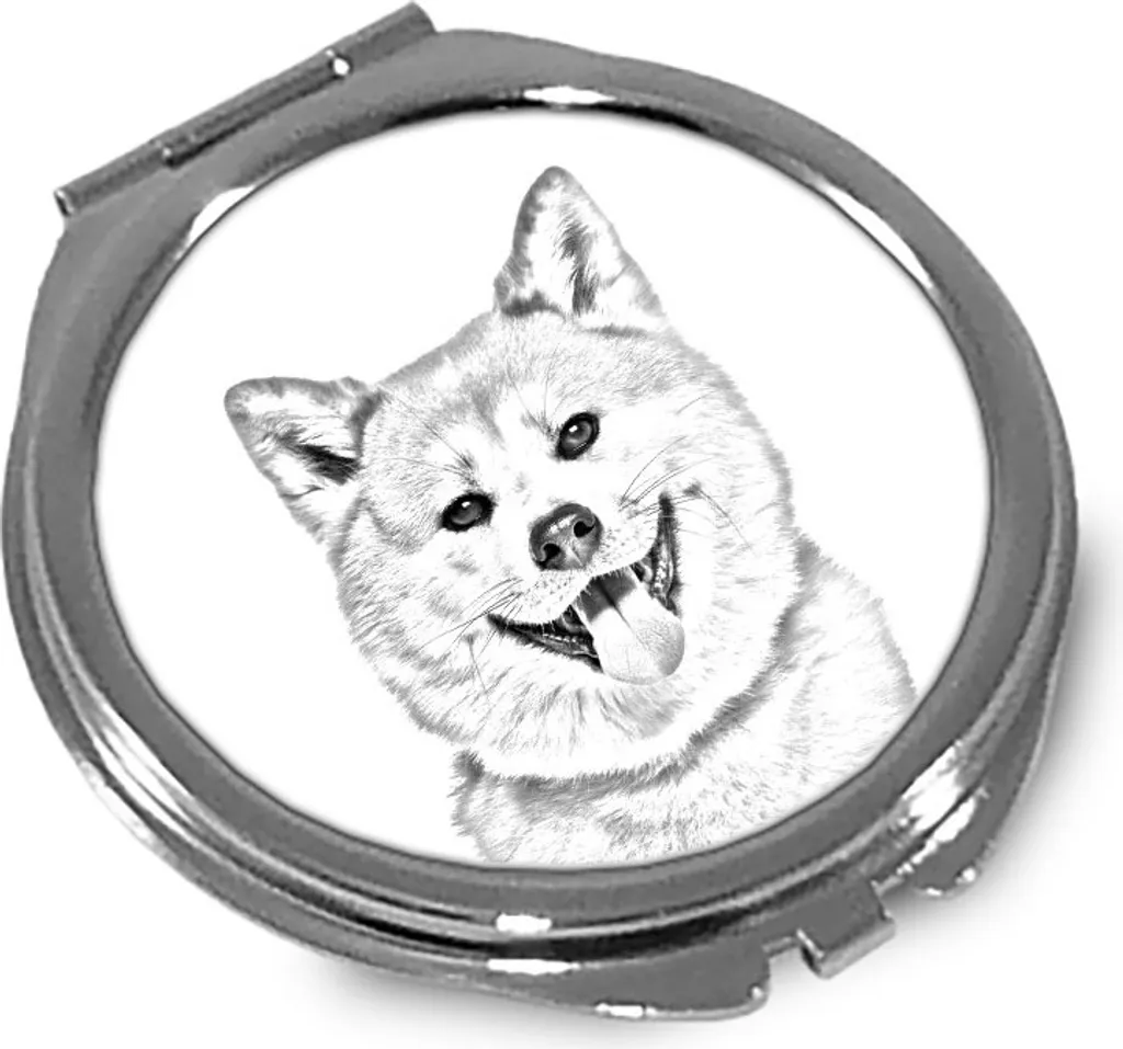 Must-Have Borsa: Specchietto Akita Inu Art-Dog Design Moderno