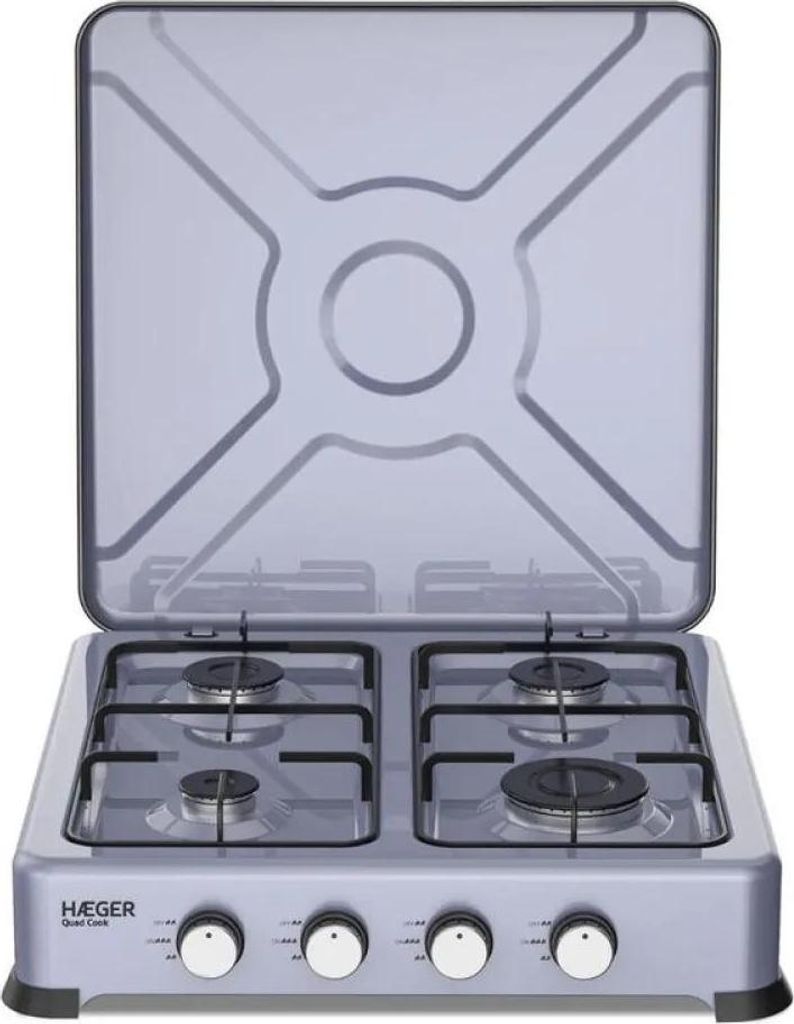 Haeger GC-04E.023A, Gris, Plan de travail, 50 cm, Gaz, 4 Image du produit 