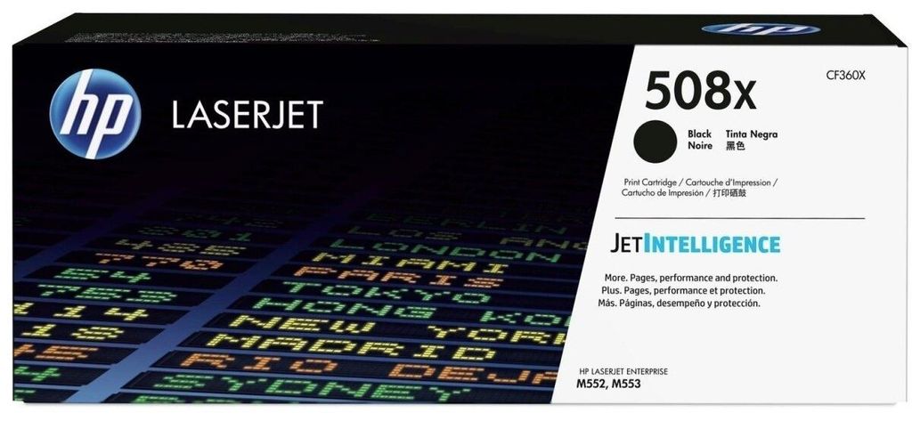 HP 508X Schwarz Original LaserJet Tonerkartusche mit hoher Produktbild 