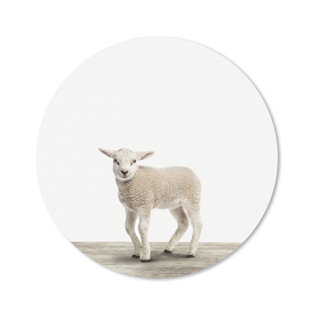 MuchoWow Mauspad Mousepad Lamm - Schaf - Tiere - Kinder - Mädchen - Jungen 30x30 cm - Mousepads - Maus Mat - Pad - Mausunterlage - Tischunterlag...