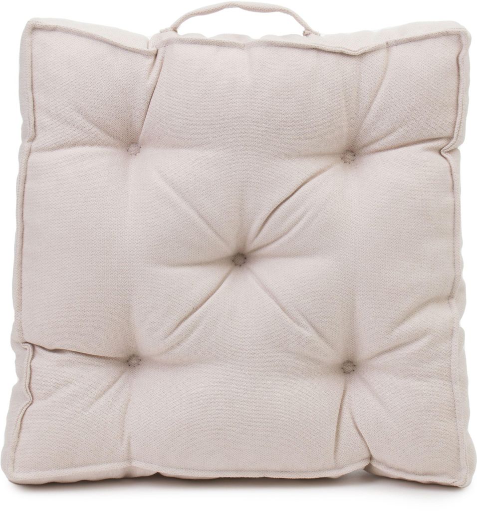 Gözze Boxkissen Darco (gefüllt) creme 40x40x7 cm