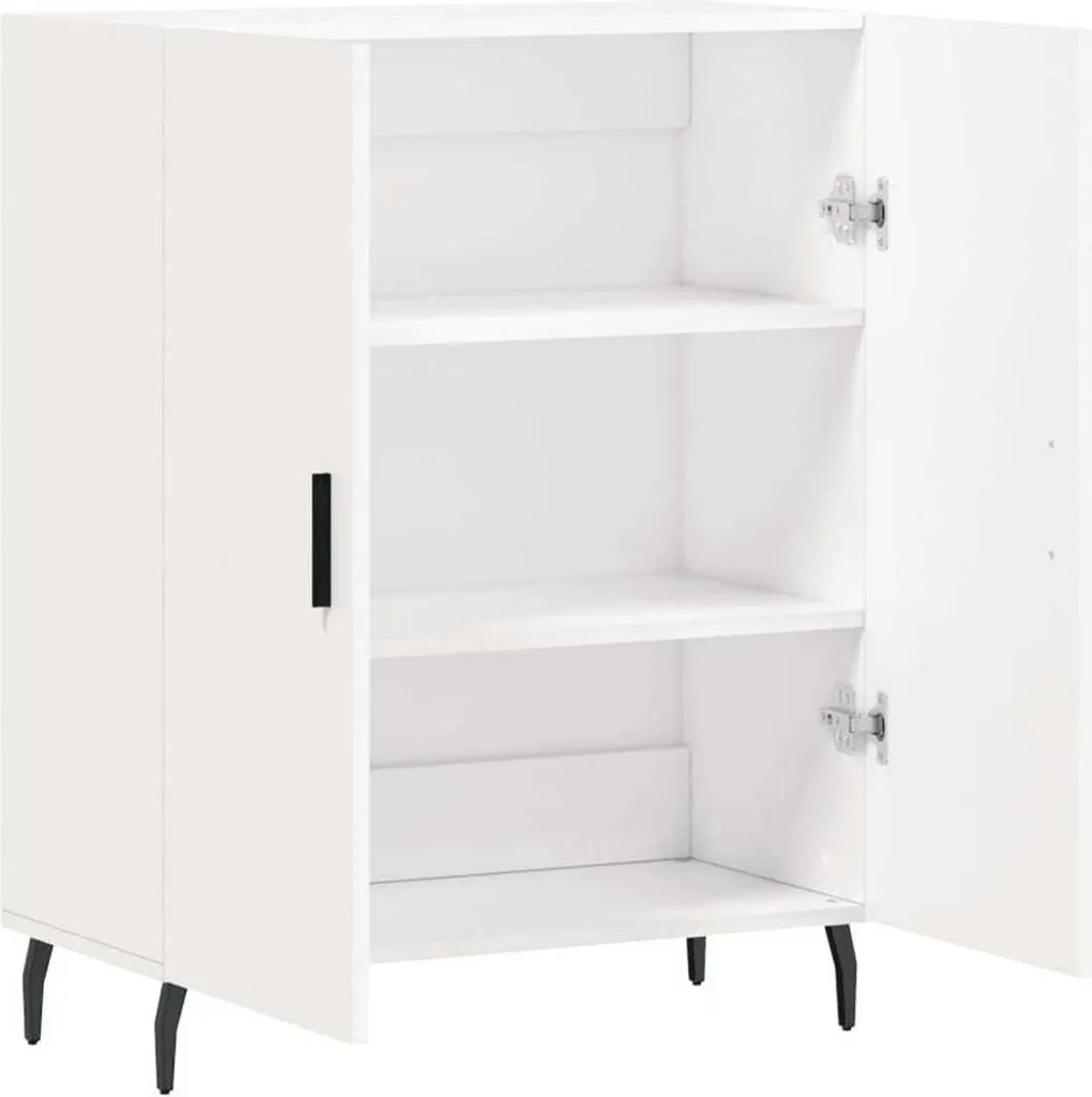 Maison Exclusive Credenza Bianca Salvaspazio 69,5x34x90 cm Legno - 6
