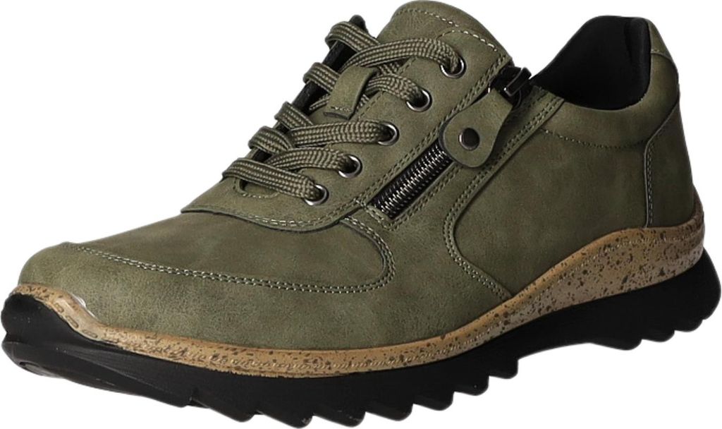 Scarbella Damen-Schnürhalbschuh Grün-Schwarz, Farbe:grün, EU Größe:40