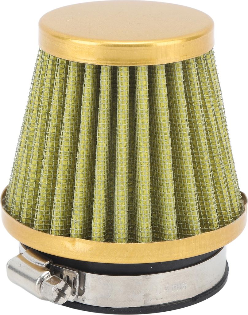 Luftfilter Universal 50 mm schweres Kaliber Induktion für Off-Road-Motorrad ATV Quad Dirt Pit Bike Gold