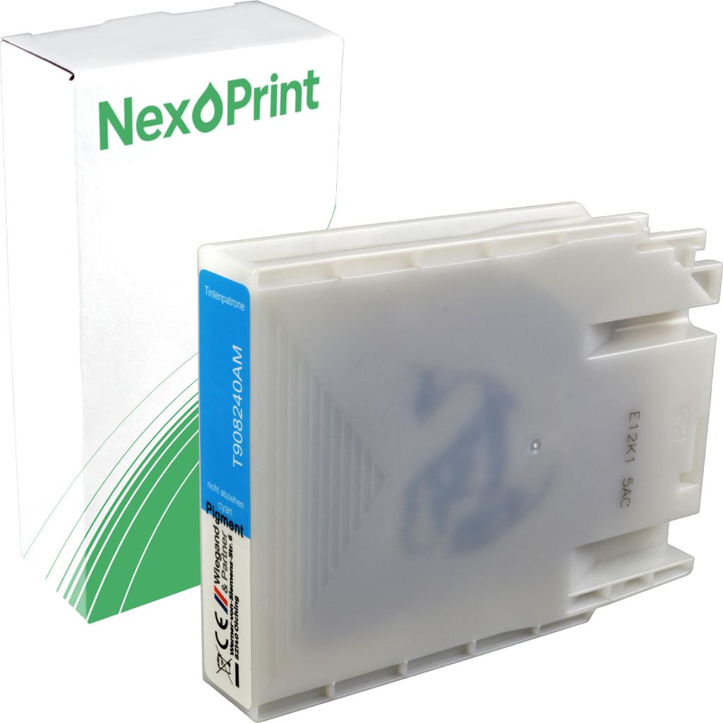 NexoPrint C13T908240 cyan T9082 Druckerpatronen kompatibel zu Epson WorkForce Pro WF-6590 D2TWFC WF-6590 DTWFC WF-6590 DWF ca. 4000 Seiten
