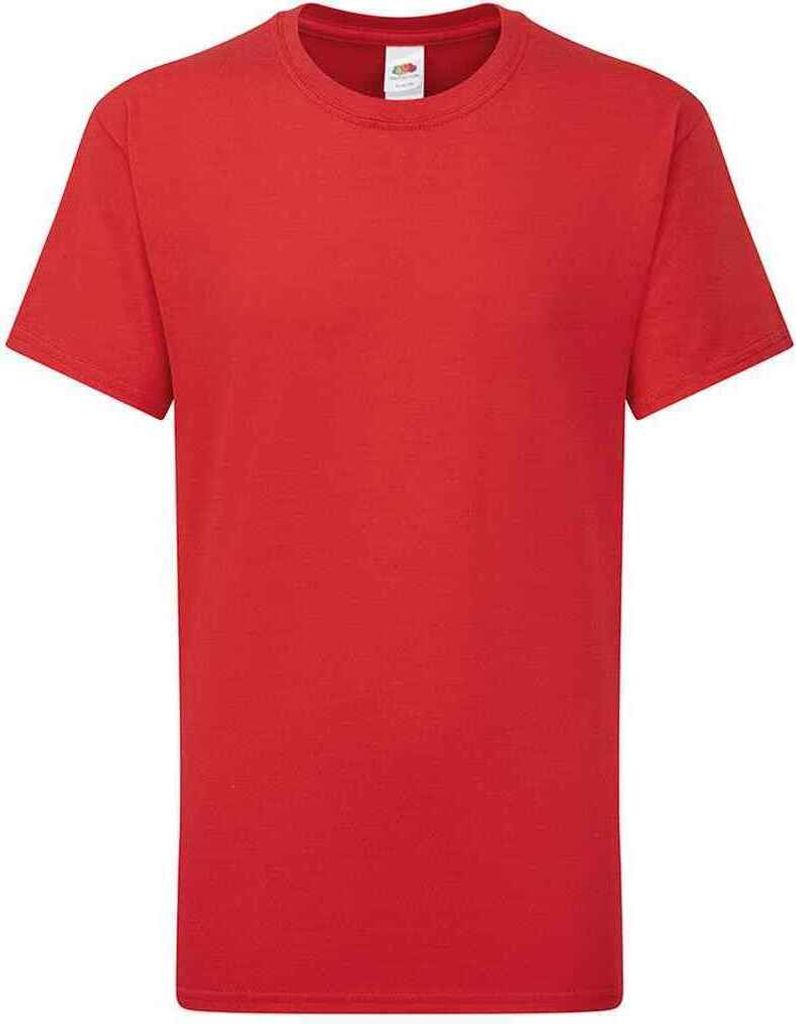 Fruit of the Loom - "Iconic 195" T-Shirt für Kinder RW9617 (164-170) (Rot)